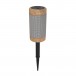 Kitsound Diggit 55 Portable Bluetooth Speaker, Natural Wood - upright with stake attached