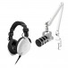 Rode Podmic with NTH-100 Headphones and PSA1+, White - Bundle