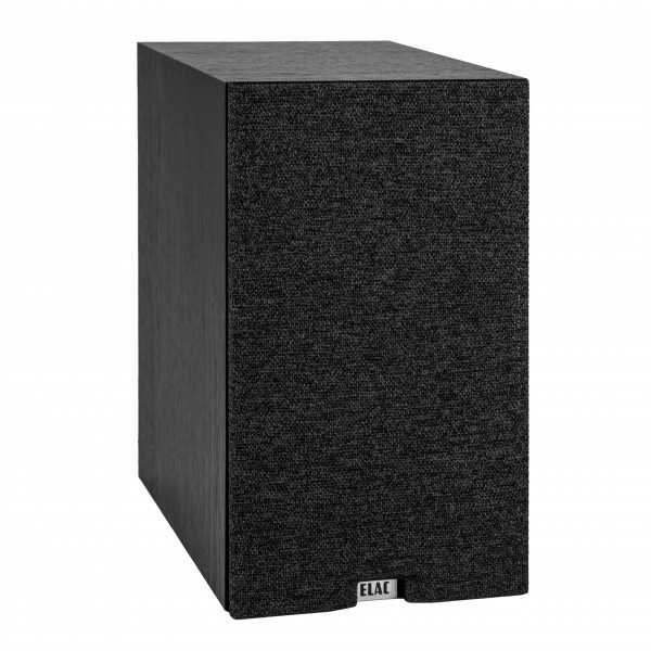 ELAC Debut 3.0 B6.3 Bookshelf Speaker, Black with grille attached