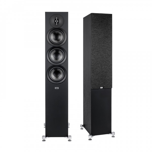 ELAC Debut 3.0 F5.3 Floorstanding Speakers (Pair), Black