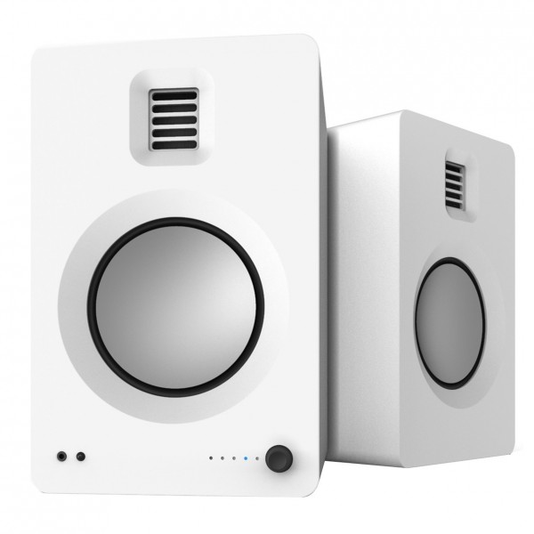 Kanto TUK Powered Bookshelf Speakers - Matte White - 