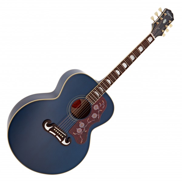 Epiphone J-200 All Solid Electro Acoustic, Aged Viper Blue