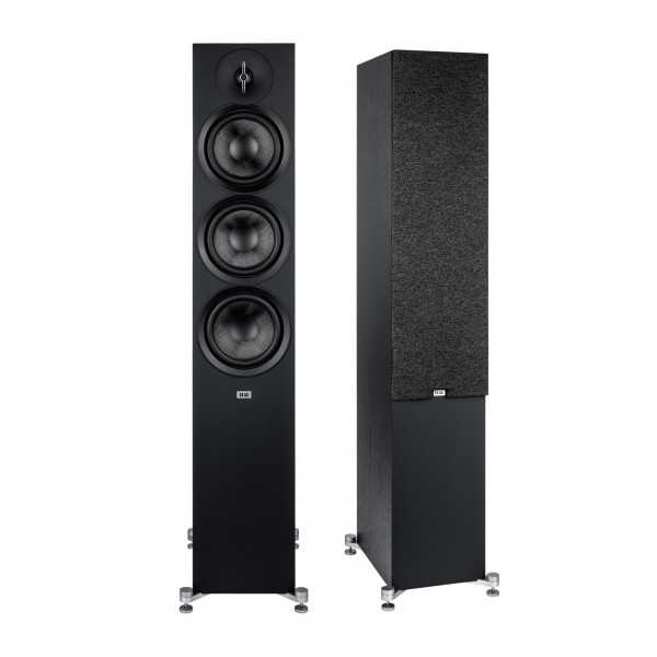 ELAC Debut 3.0 F6.3 Floorstanding Speakers (Pair), Black