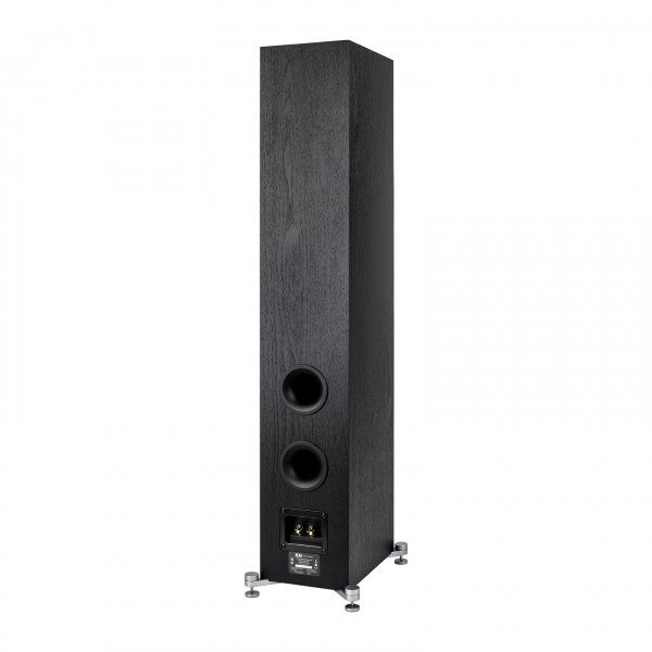 ELAC Debut 3.0 F6.3 Floorstanding Speaker, Black Rear View