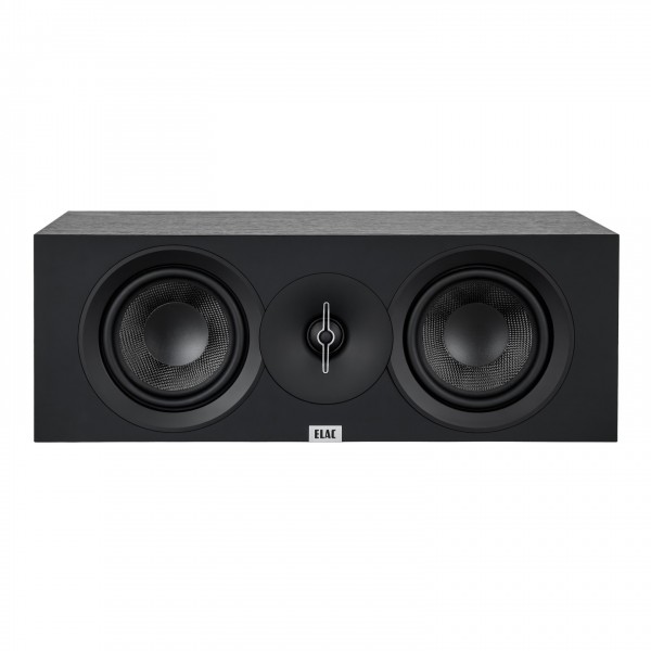 ELAC Debut 3.0 C5.3 Centre Speaker, Black Front View