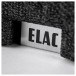 ELAC Debut 3.0 C5.3 Centre Speaker, Black - Detail Image of Logo on Grille