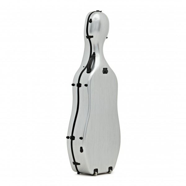 Fibreglass Cello Case by Gear4music, Silver