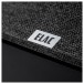 ELAC Debut 3.0 A4.3 Atmos Speaker, Black Detail Image of logo on magnetic grille