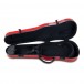 Gewa Air 2.0 Shaped Viola Case, Red Gloss - open case