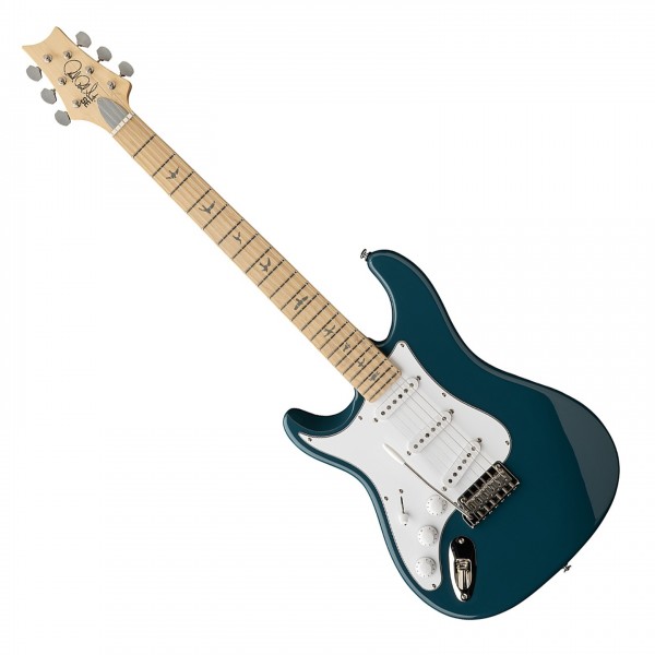 PRS SE Silver Sky Left Handed MN, Nylon Blue - Front