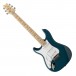 PRS SE Silver Sky Left Handed MN, Nylon Blue