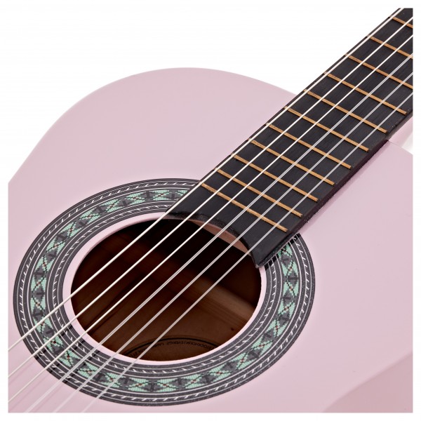 Junior 1/2 Classical Guitar by Gear4music, Pink