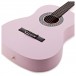 3/4 Classical Guitar, Pink, by Gear4music