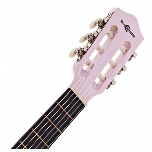 3/4 Classical Guitar, Pink, by Gear4music