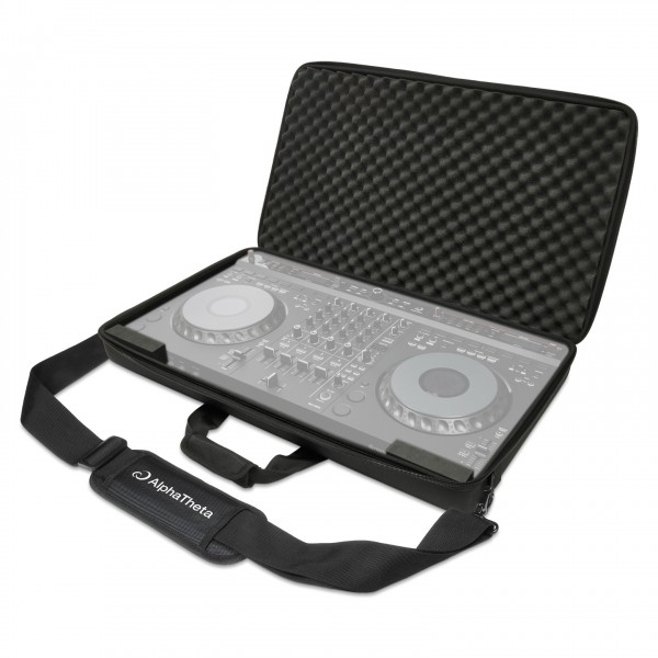 AlphaTheta Bag for DDJ-GRV6 DJ Controller - Angled Open (DDJ-GRV6 DJ Controller Not Included)