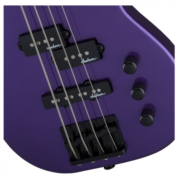 Jackson JS Series Concert Bass Minion JS1X, Pavo Purple - Pickups
