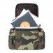 Magma 45 Vinyl Record Bag, Camo Green - Front Open (Records Not Included)