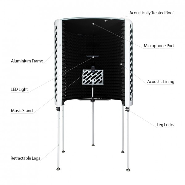 Imperative Acoustics Portable Vocal Booth, White