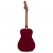 Fender Malibu Player Electro Acoustic, Candy Apple Red - back