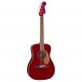 Fender Malibu Player Electro Acoustic, Candy Apple Red - left