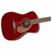 Fender Malibu Player Electro Acoustic, Candy Apple Red - body