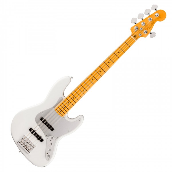 Fender American Ultra II Jazz Bass V MN, Avalanche - Front