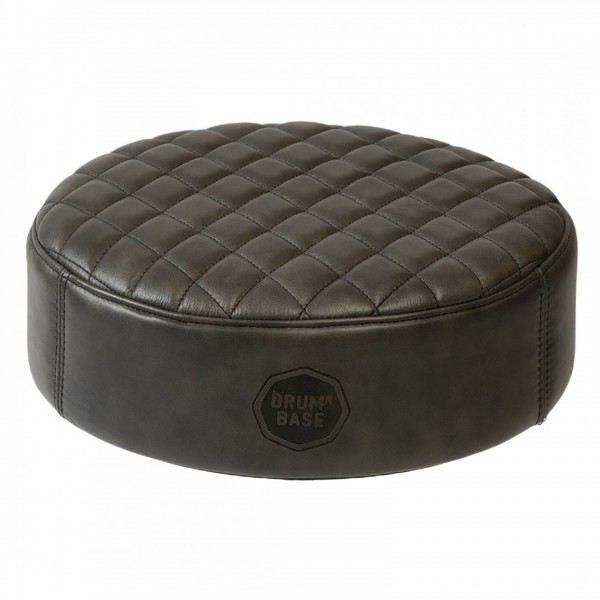 Drum N Base Full Grain Leather Drum Throne, Grey (Top Only)