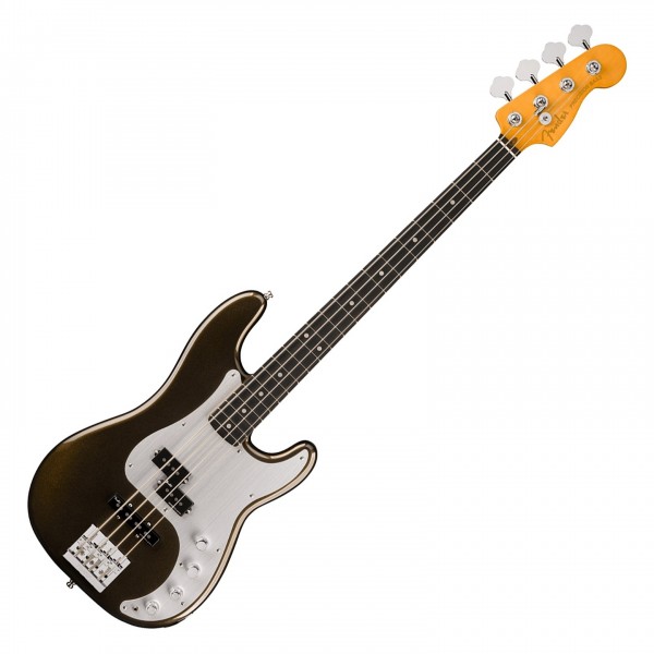 Fender American Ultra II Precision Bass EB, Texas Tea - Front