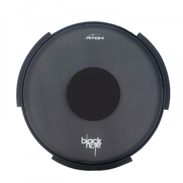 RTOM 18" Black Hole Bass Drum Practice Pad Slide-In Tuneable Mesh Head