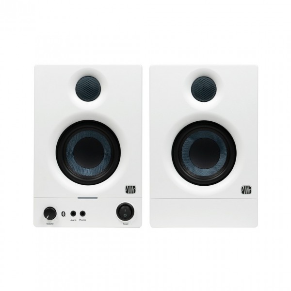 PreSonus Eris 3.5 BT (2nd Gen) Studio Monitors, White - Main