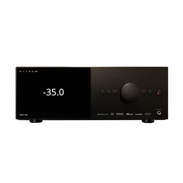 Anthem MRX 740 8K 11.2 Channel AV Receiver, Black Front View 2