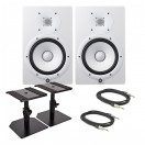 Yamaha HS7 Set de Monitores de Estudio Activos, Blanco
