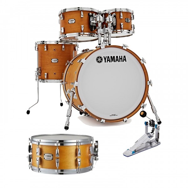 Yamaha Absolute Maple Hybrid 20" 5pc Shell Pack, Vintage Natural w/Free FP9