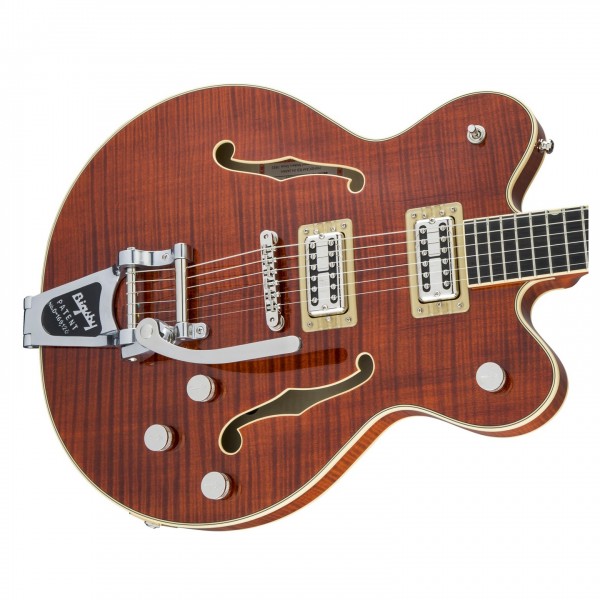 Gretsch G6609TFM Player's Edition Broadkaster Center Block, Bourbon Left