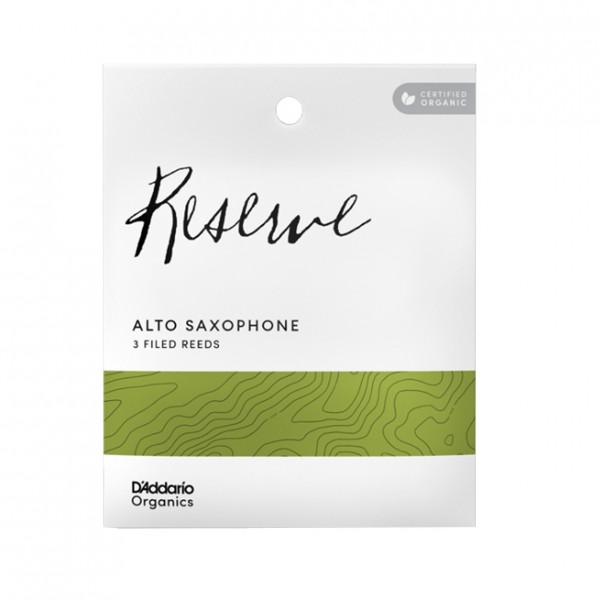 D'Addario Organic Reserve Alto Saxophone Reeds, 2.5 (3 Pack)