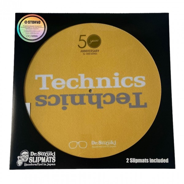 Dr Suzuki Meets Technics Mix Edition Slipmats - 50th Anniversary, Yellow - Main