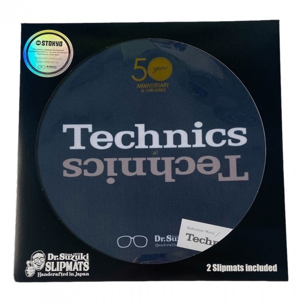 Dr Suzuki Meets Technics Mix Edition Slipmats - 50th Anniversary, Blue - Front