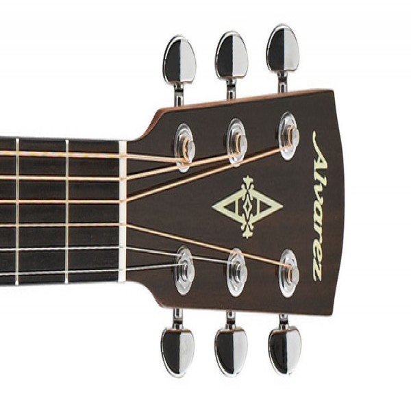 Alvarez AD30CE Dreadnought Electro-Acoustic Cutaway, Natural - Head