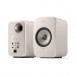 KEF LSX II LT Wireless Hi-Fi Speaker System (Pair), Stone White - Front and Back