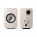 KEF LSX II LT Wireless Hi-Fi Speaker System (Pair), Stone White - Front and Back