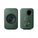 KEF LSX II LT Wireless Hi-Fi Speaker System (Pair), Sage Green - Front and Back