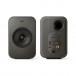 KEF LSX II LT Wireless Hi-Fi Speaker System (Pair), Graphite Grey - Front and Back