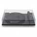 Goldring GR3 Belt-Drive Turntable, Black - dust cover closed 