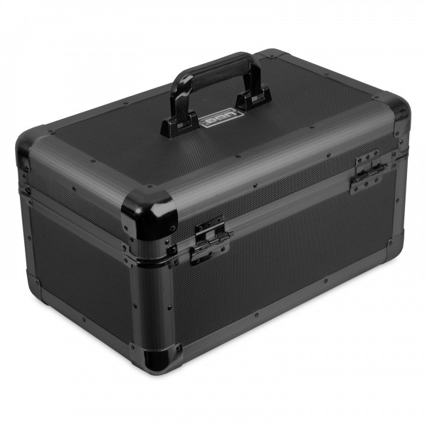 UDG Ultimate 7" Record Case 200 Vinyl (Black) - Angled Closed 2