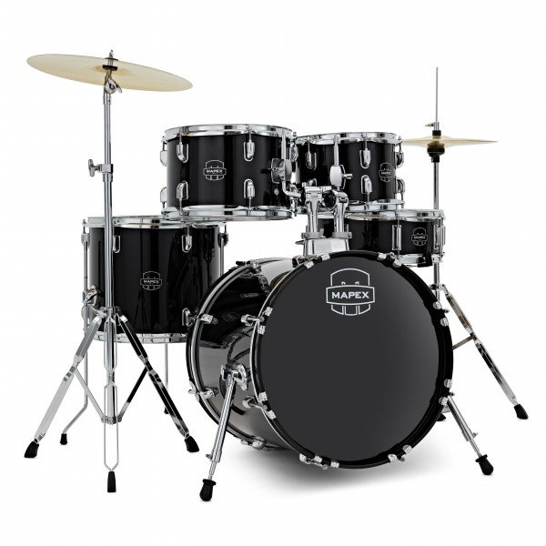 Mapex Comet Series Compact 18'' Drum Kit, Dark Black