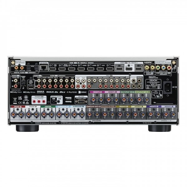 Denon, AVC-A10H, AV Amplifier, Premium Silver rear