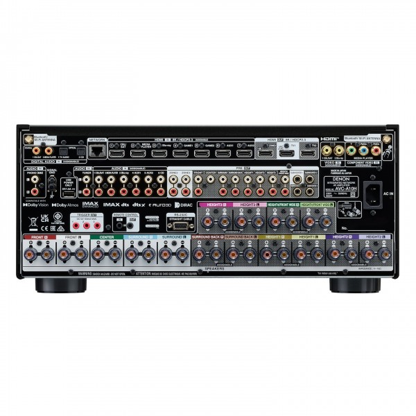 Denon, AVC-A10H, AV Amplifier, Black - rear