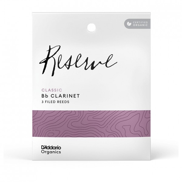 D'Addario Organic Reserve Bb Clarinet Reeds, 2.0 (3 Pack)- Main