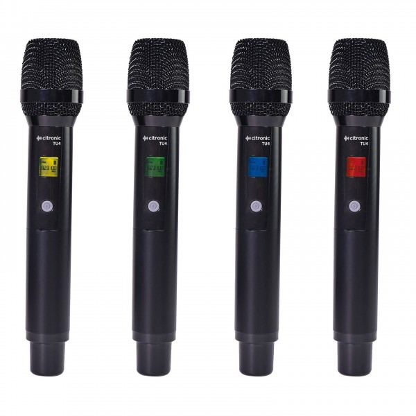 Citronic TU4 Quad PLL Mic Set 4 Handheld - Handheld Transmitters