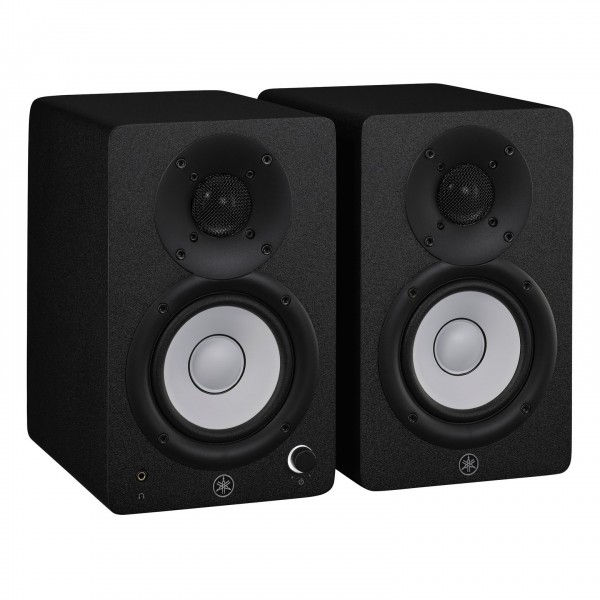 Yamaha HS4 Monitors, Black (Pair) - Pair, Angled Right